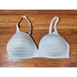 Warners T-Shirt Bra 38B RN11020 Slight Push Up Adjustable Straps Soft Blue